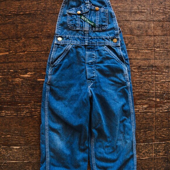 Blue Denim Vintage Overalls: 4T - Picture 2 of 7